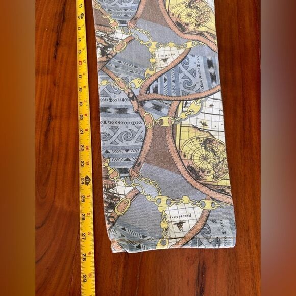 Moda Int’l graphics map denim jeans high waisted sz 12 - Picture 5 of 10